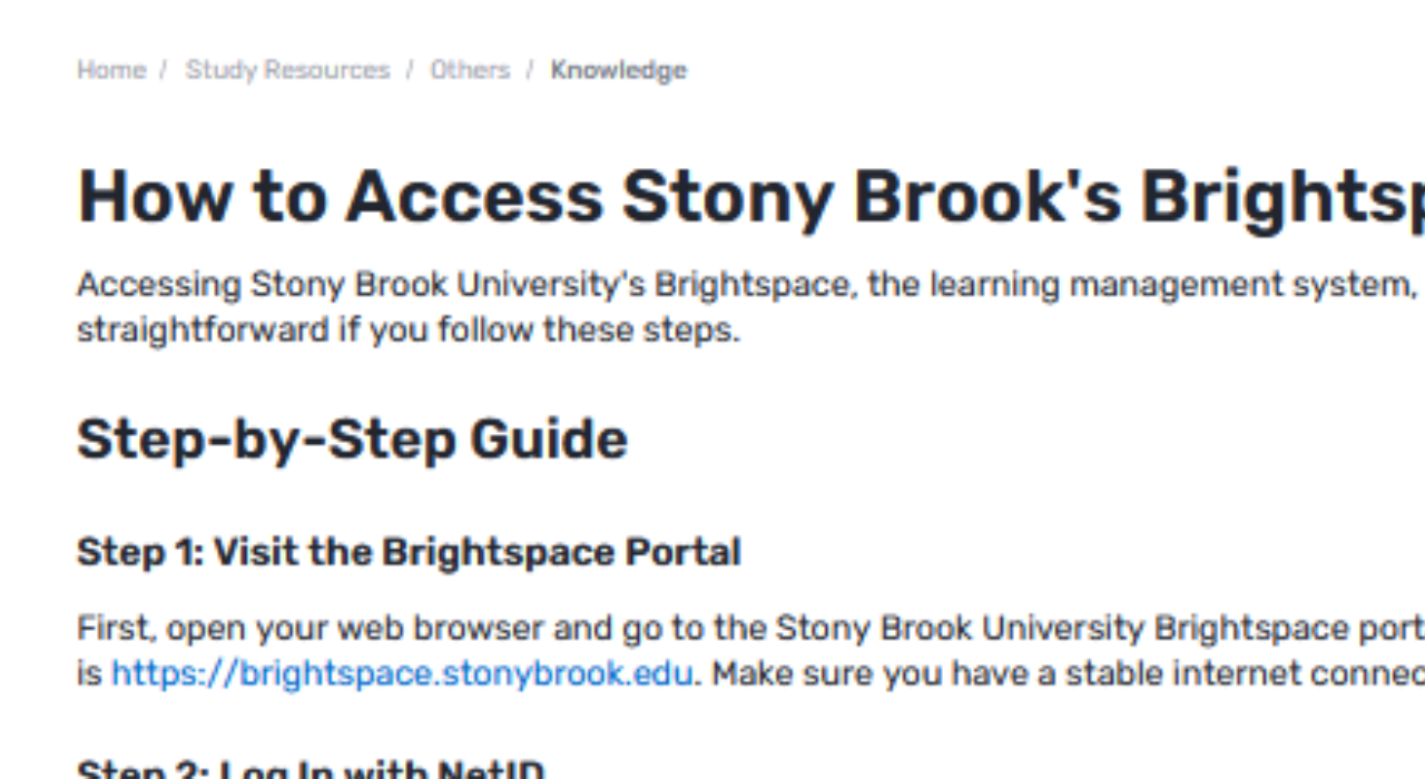 How Does Stony Brook’s Brightspace Enhance the Learning Experience?